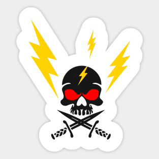 Power Skull Sticker